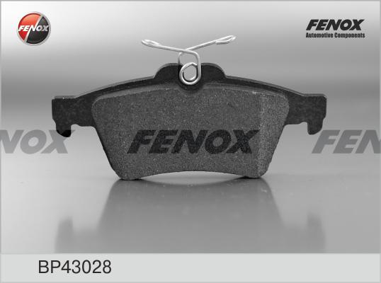 Fenox BP43028 - Тормозные колодки, дисковые, комплект autosila-amz.com