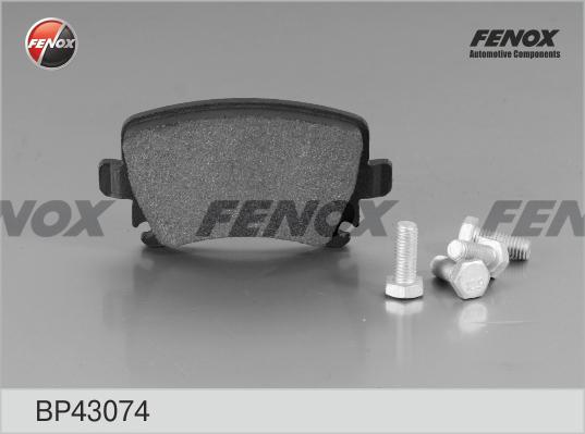 Fenox BP43074 - Тормозные колодки, дисковые, комплект autosila-amz.com