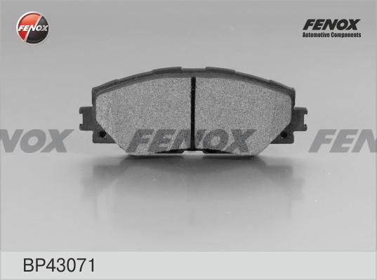 Fenox BP43071 - Тормозные колодки, дисковые, комплект autosila-amz.com