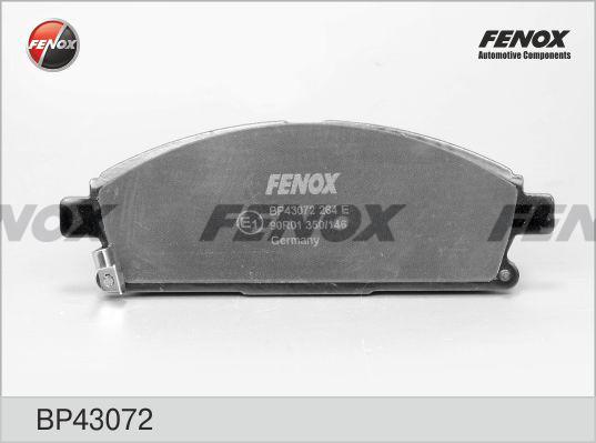 Fenox BP43072 - Тормозные колодки, дисковые, комплект autosila-amz.com