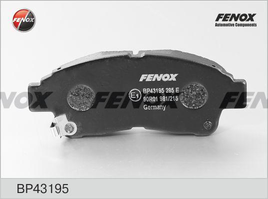 Fenox BP43195 - Тормозные колодки, дисковые, комплект autosila-amz.com