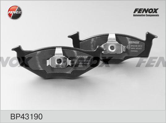 Fenox BP43190 - Тормозные колодки, дисковые, комплект autosila-amz.com
