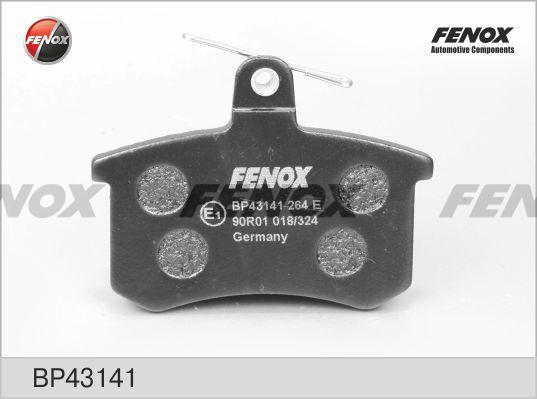 Fenox BP43141 - Тормозные колодки, дисковые, комплект autosila-amz.com