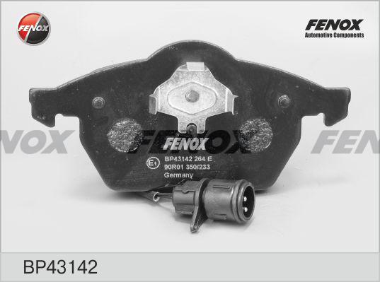 Fenox BP43142 - Тормозные колодки, дисковые, комплект autosila-amz.com