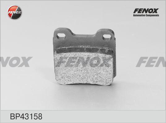 Fenox BP43158 - Тормозные колодки, дисковые, комплект autosila-amz.com