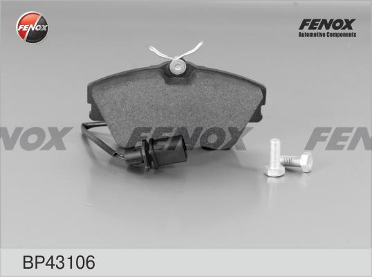 Fenox BP43106 - Тормозные колодки, дисковые, комплект autosila-amz.com