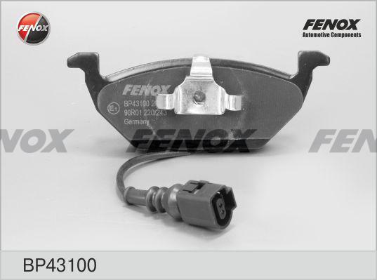 Fenox BP43100 - Тормозные колодки, дисковые, комплект autosila-amz.com