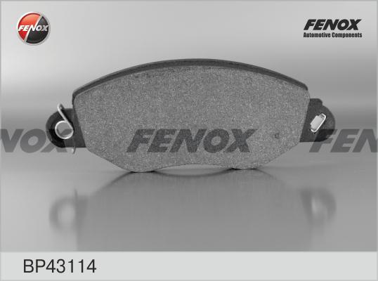 Fenox BP43114 - Тормозные колодки, дисковые, комплект autosila-amz.com