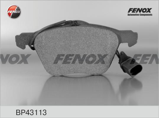 Fenox BP43113 - Тормозные колодки, дисковые, комплект autosila-amz.com