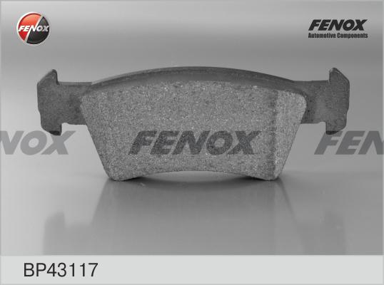 Fenox BP43117 - Тормозные колодки, дисковые, комплект autosila-amz.com