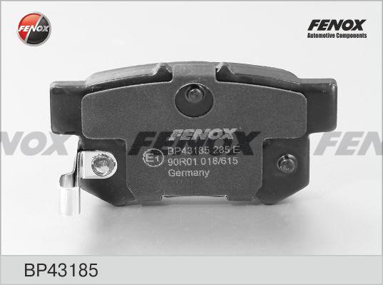 Fenox BP43185 - Тормозные колодки, дисковые, комплект autosila-amz.com