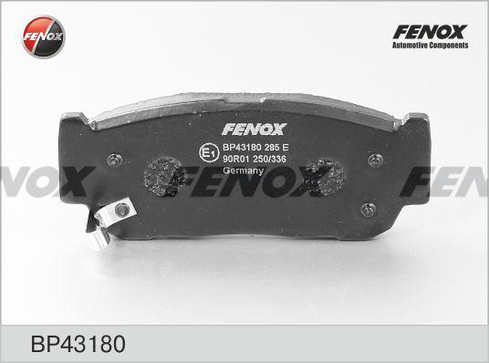 Fenox BP43180 - Тормозные колодки, дисковые, комплект autosila-amz.com