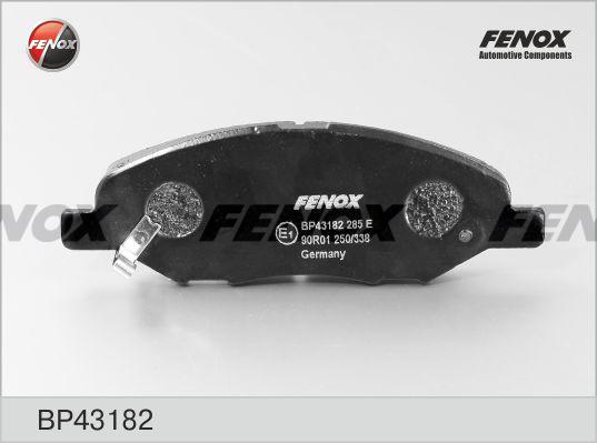 Fenox BP43182 - Тормозные колодки, дисковые, комплект autosila-amz.com