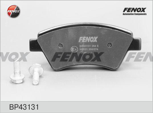 Fenox BP43131 - Тормозные колодки, дисковые, комплект autosila-amz.com