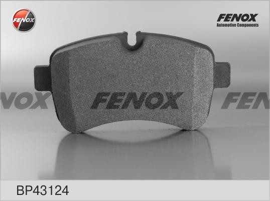 Fenox BP43124 - Тормозные колодки, дисковые, комплект autosila-amz.com