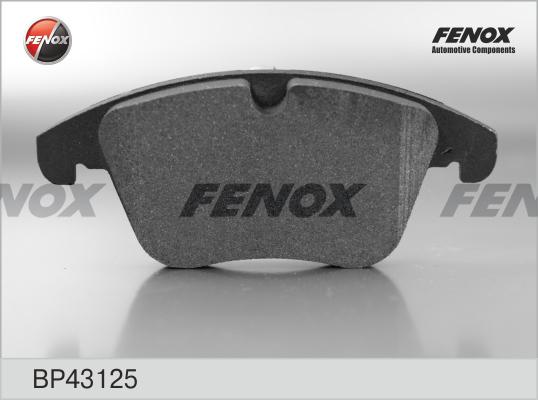 Fenox BP43125 - Тормозные колодки, дисковые, комплект autosila-amz.com