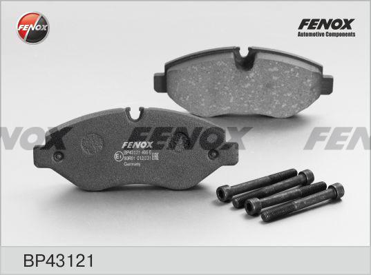 Fenox BP43121 - Тормозные колодки, дисковые, комплект autosila-amz.com