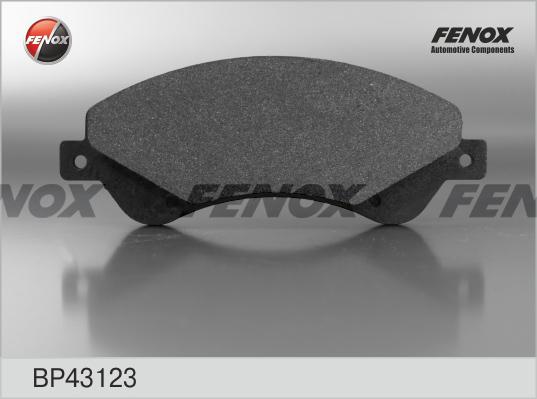Fenox BP43123 - Тормозные колодки, дисковые, комплект autosila-amz.com