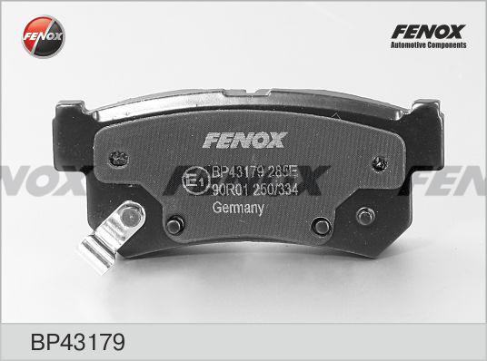 Fenox BP43179 - Тормозные колодки, дисковые, комплект autosila-amz.com