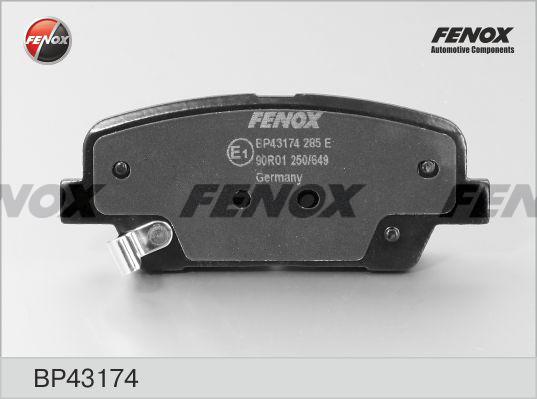 Fenox BP43174 - BP43174_колодки дисковые задние!\Hyundai Santa Fe, KIA Sorento 2.4/2.0D/2.2D 01/09> autosila-amz.com