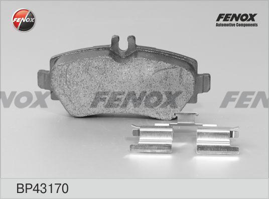 Fenox BP43170 - Тормозные колодки, дисковые, комплект autosila-amz.com
