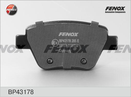 Fenox BP43178 - Тормозные колодки, дисковые, комплект autosila-amz.com