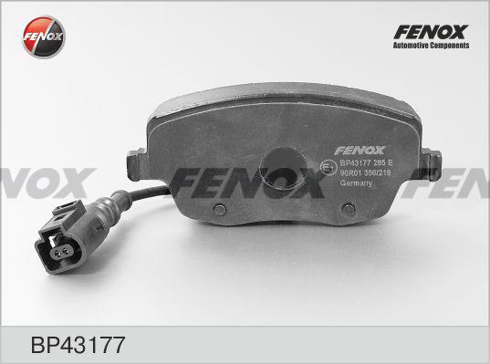 Fenox BP43177 - Тормозные колодки, дисковые, комплект autosila-amz.com