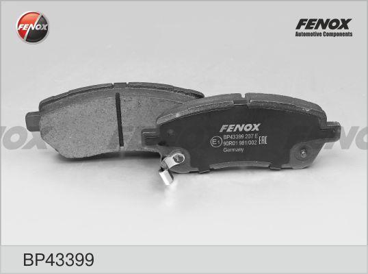 Fenox BP43399 - КОЛОДКИ ТОРМОЗНЫЕ ДИСКОВЫЕ Ford Fiesta, Mazda 2 1.25-1.6i, 06- Передние autosila-amz.com