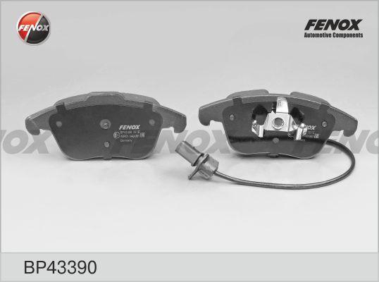 Fenox BP43390 - Тормозные колодки, дисковые, комплект autosila-amz.com