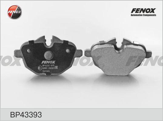 Fenox BP43393 - Тормозные колодки, дисковые, комплект autosila-amz.com