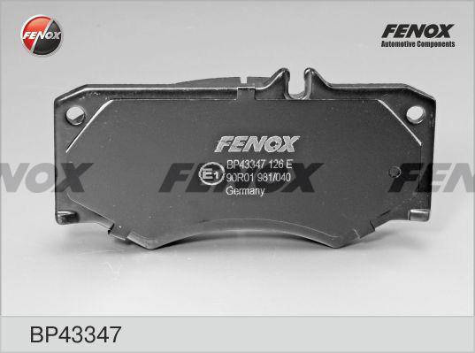 Fenox BP43347 - Тормозные колодки, дисковые, комплект autosila-amz.com