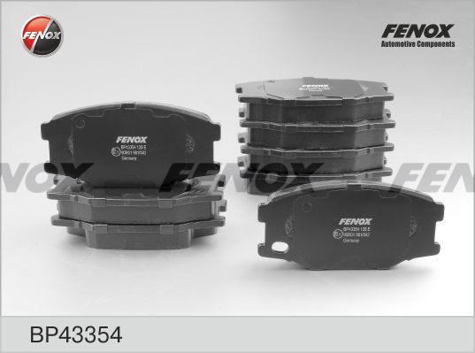 Fenox BP43354 - Тормозные колодки, дисковые, комплект autosila-amz.com