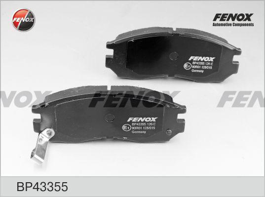 Fenox BP43355 - Тормозные колодки, дисковые, комплект autosila-amz.com
