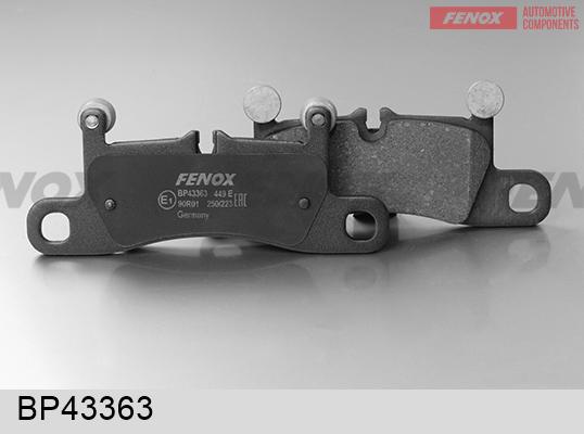 Fenox BP43363 - Тормозные колодки, дисковые, комплект autosila-amz.com