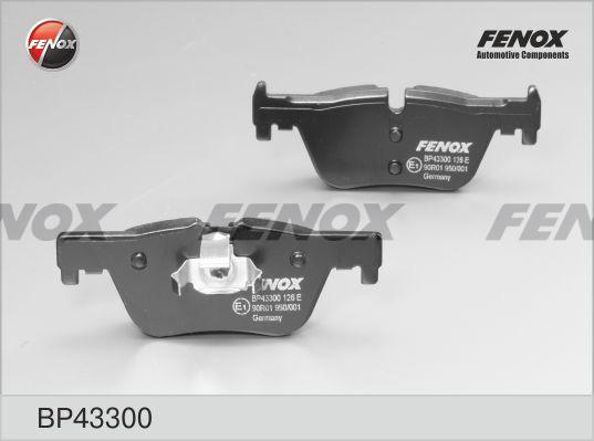 Fenox BP43300 - Тормозные колодки, дисковые, комплект autosila-amz.com