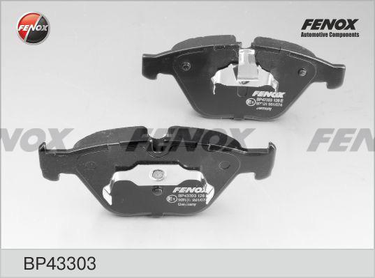 Fenox BP43303 - Тормозные колодки, дисковые, комплект autosila-amz.com