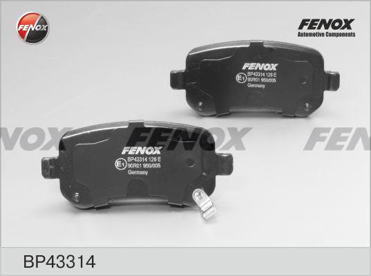 Fenox BP43314 - Тормозные колодки, дисковые, комплект autosila-amz.com