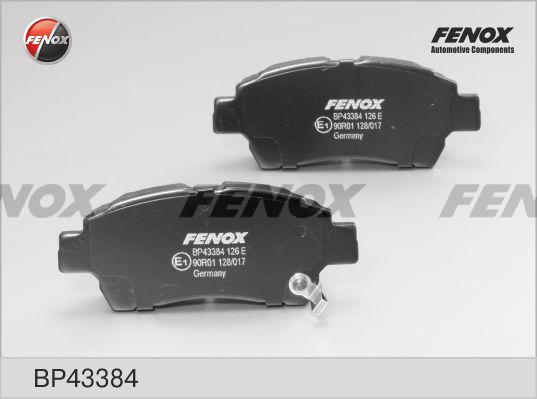 Fenox BP43384 - Тормозные колодки, дисковые, комплект autosila-amz.com