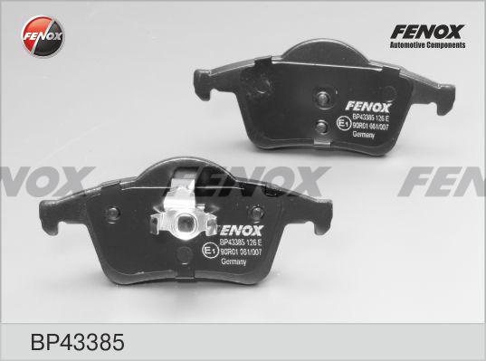 Fenox BP43385 - Тормозные колодки, дисковые, комплект autosila-amz.com