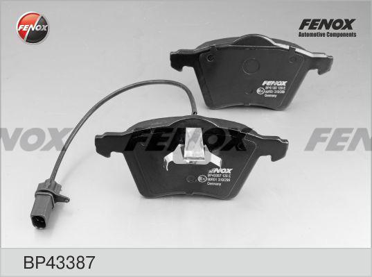 Fenox BP43387 - Тормозные колодки, дисковые, комплект autosila-amz.com