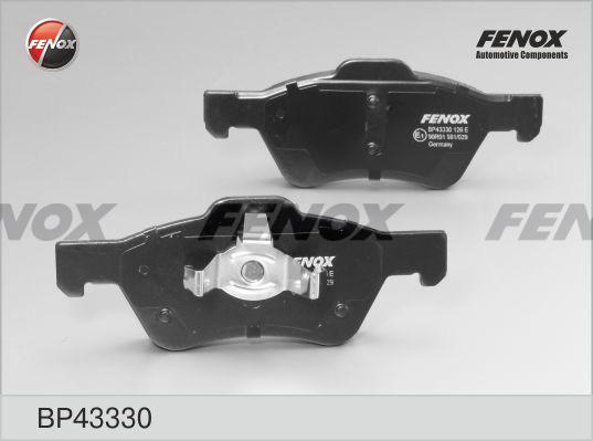 Fenox BP43330 - Тормозные колодки, дисковые, комплект autosila-amz.com