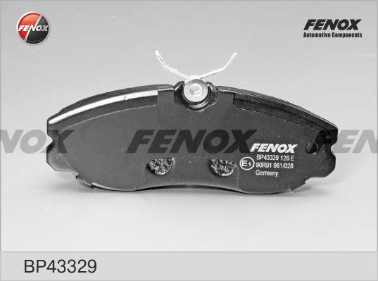 Fenox BP43329 - КОЛОДКИ ТОРМОЗНЫЕ ДИСКОВЫЕ Ford Maverick 93-01,Nissan Terrano 2.4-2.7TD, 93-, TRW 145x55,6, Передние autosila-amz.com
