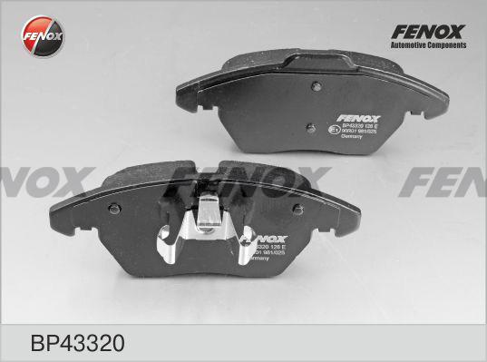 Fenox BP43320 - Тормозные колодки, дисковые, комплект autosila-amz.com