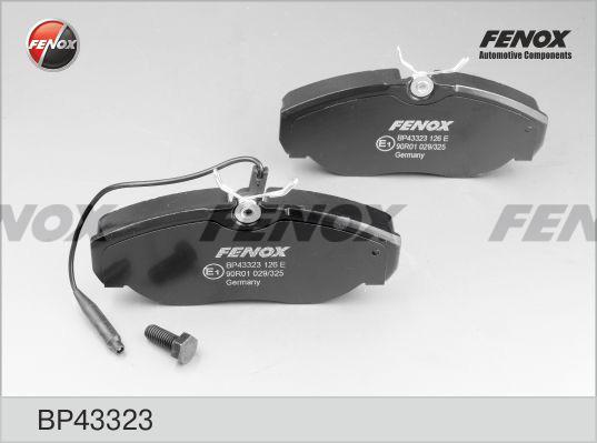 Fenox BP43323 - Тормозные колодки, дисковые, комплект autosila-amz.com
