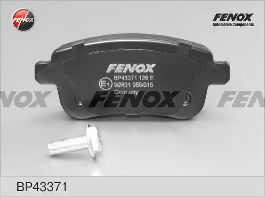 Fenox BP43371 - Тормозные колодки, дисковые, комплект autosila-amz.com