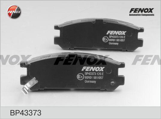 Fenox BP43373 - Тормозные колодки, дисковые, комплект autosila-amz.com