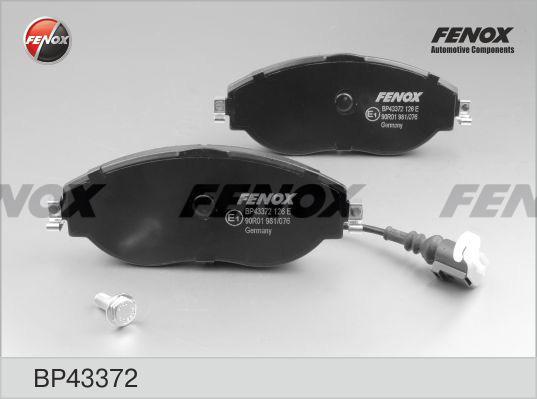 Fenox BP43372 - Тормозные колодки, дисковые, комплект autosila-amz.com