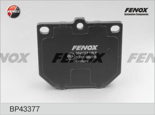 Fenox BP43377 - Тормозные колодки, дисковые, комплект autosila-amz.com