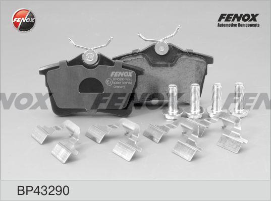 Fenox BP43290 - Тормозные колодки, дисковые, комплект autosila-amz.com