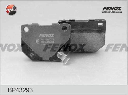 Fenox BP43293 - Тормозные колодки, дисковые, комплект autosila-amz.com